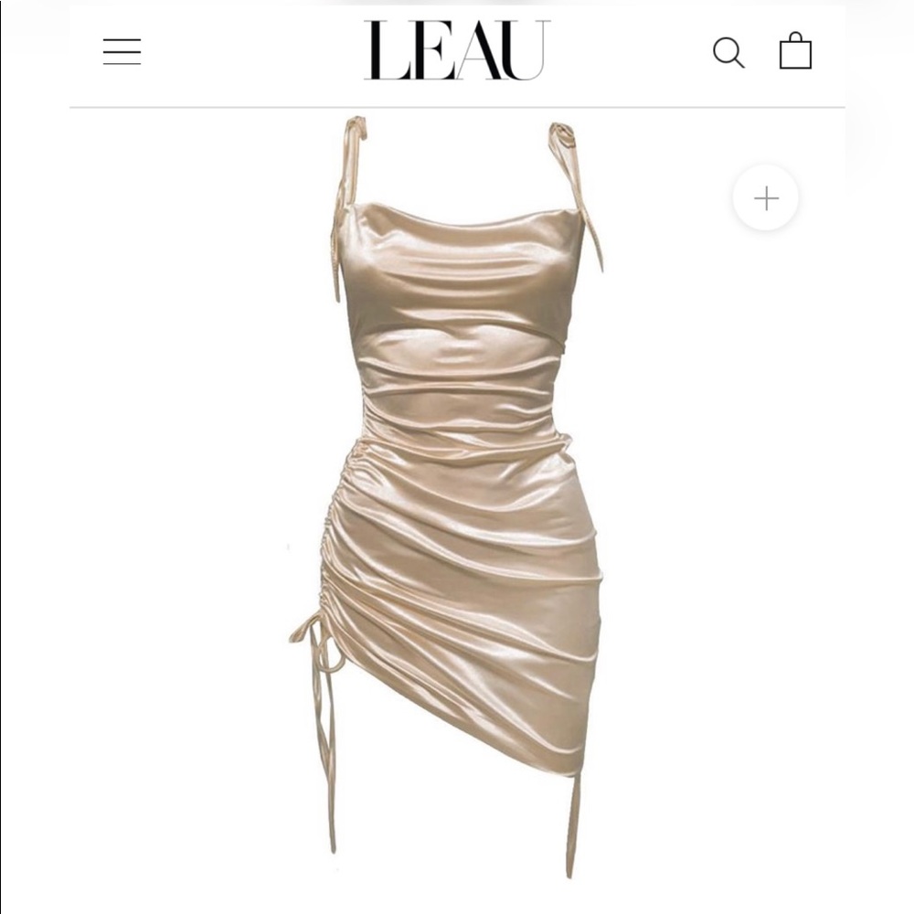 Satin Gold Dress